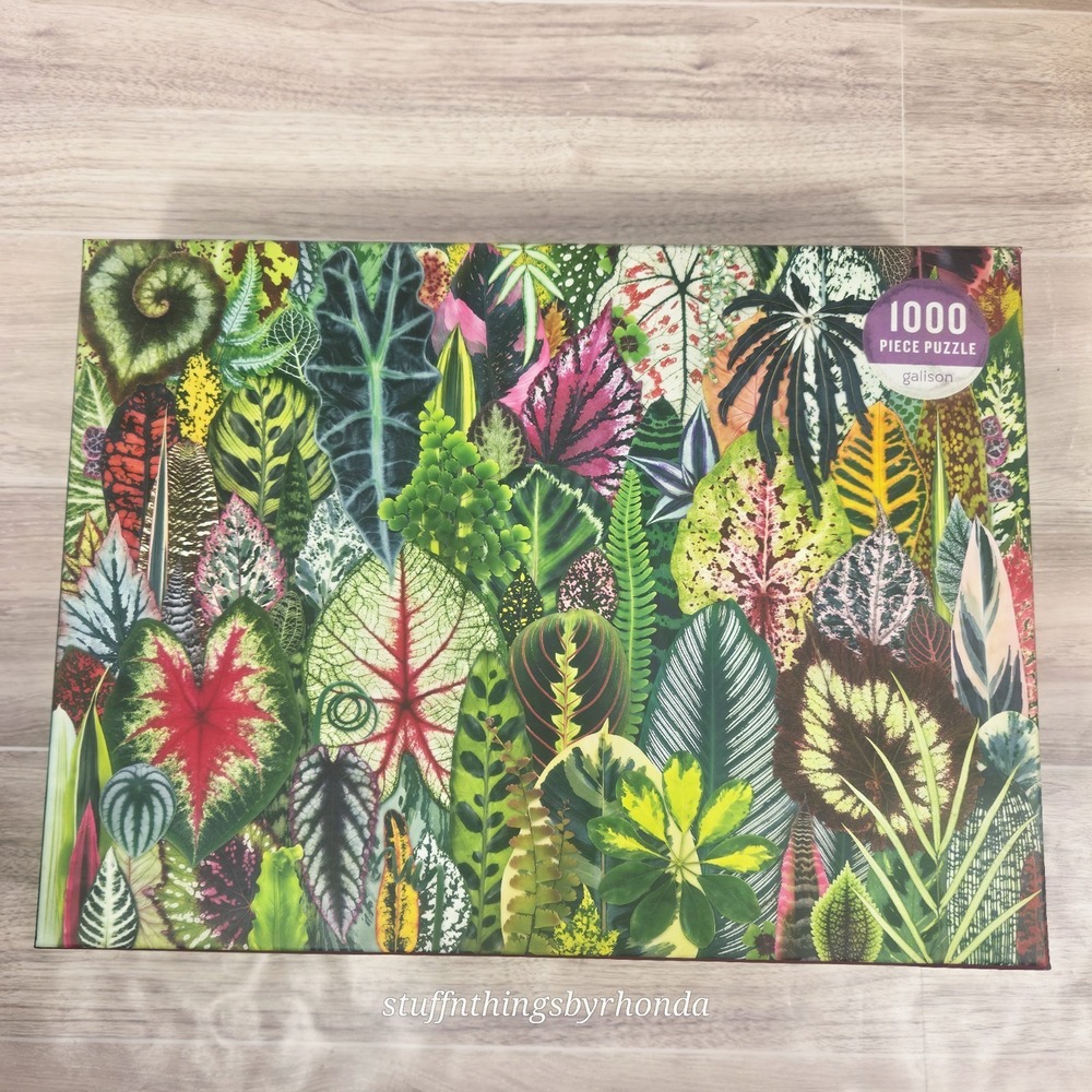 New In Box - Galison Houseplant Jungle 1000 Piece High Quality Jigsaw Puzzle